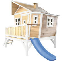 Cabane de jeu en bois avec toboggan pour le jardin
