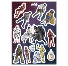 Sticker mural Disney Star Wars Heroes Villians 50x70 cm-thumb-0