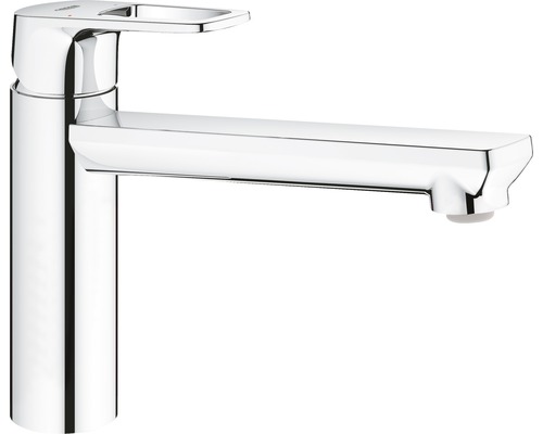 Küchenarmatur mit Einhebelmischer GROHE BauLoop chrom glänzend