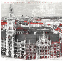 Abbildung des Marienplatzes in München mit dem Neuen Rathaus