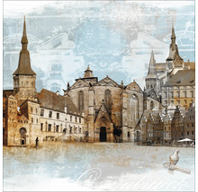 Graphique avec vue architecturale d''Osnabrück