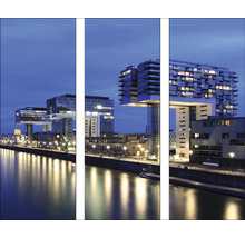 Triptychon Leinwandbild der Kranhäuser in Köln