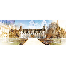 Ansicht von Paderborn mit Schloss und Gartenanlage