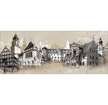 Grafische Darstellung historischer Gebäude der Stadt Celle