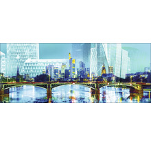 Vue panoramique d''une ville avec pont et gratte-ciel