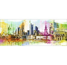 Image murale décorative avec la skyline de Francfort