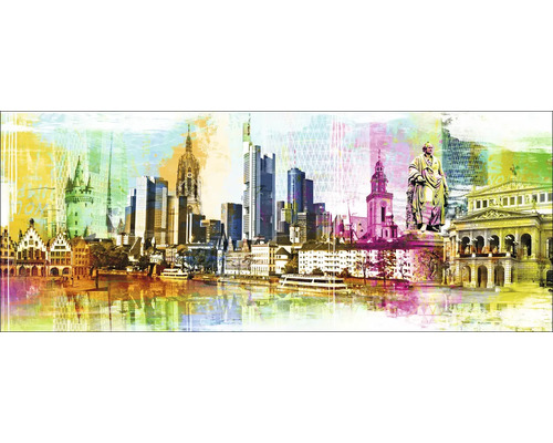 Image murale décorative avec la skyline de Francfort
