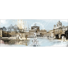 Panorama de Vienne avec bâtiments historiques et sculptures
