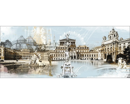 Dekoratives Wandbild mit Wiener Stadtansicht