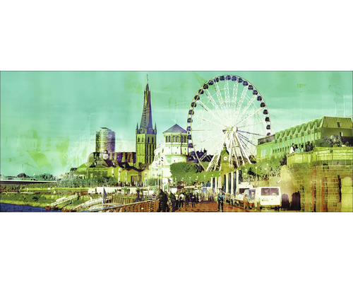 Tableau en verre Düsseldorf XXXIV 125x50 cm