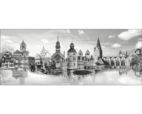 Tableau en verre Paderborn X 125x50 cm