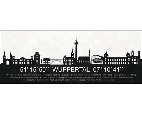 Tableau en verre Wuppertal XL 80x30 cm