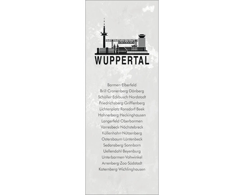 Tableau en verre Wuppertal XLI 30x80 cm
