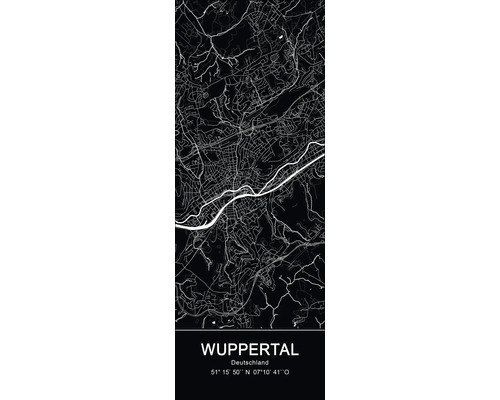 Tableau en verre Wuppertal XLII 30x80 cm
