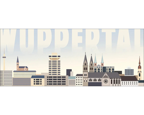 Horizon de Wuppertal avec différents bâtiments