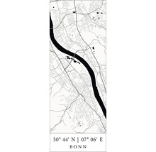 Plan de la ville de Bonn avec coordonnées géographiques
