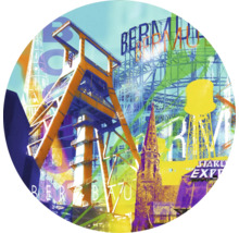 Graphique avec des bâtiments et des monuments