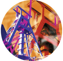 Illustration d''un chevalement de mine