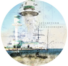 Illustration du phare de Friedrichsort à Kiel