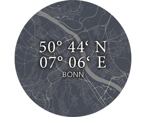 Tableau en verre Bonn XXII Ø 20 cm