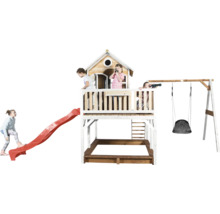 Tour de jeu avec toboggan, balançoire et bac à sable pour enfants