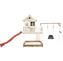 Tour de jeux avec toboggan, balançoire et bac à sable pour le jardin