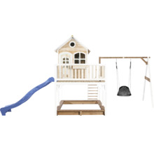 Tour de jeu avec toboggan, balançoire et bac à sable pour le jardin