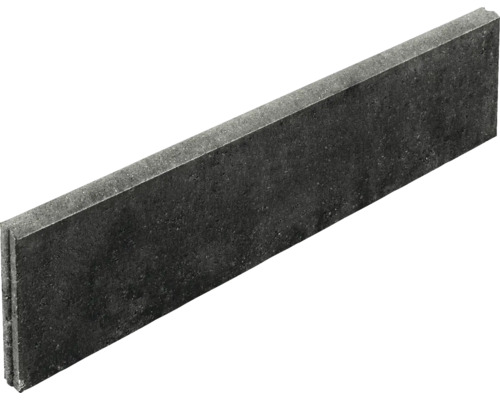 Beton Rasenbordstein anthrazit beidseitig abgerundet 100 x 5 x 25 cm