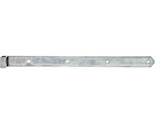 Gond de volet type 8 forme droite, léger, 600 x 16 x 45 mm galvanisé, passivation couche épaisse