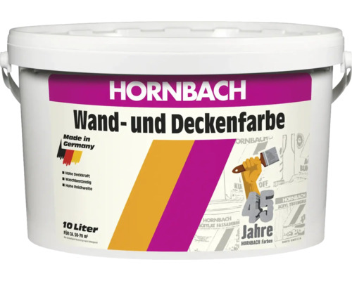 Peinture pour mur et plafond HORNBACH blanche 10 l Peinture pour mur et plafond HORNBACH blanche 10 l