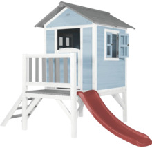 Cabane de jeu en bois avec toboggan pour le jardin