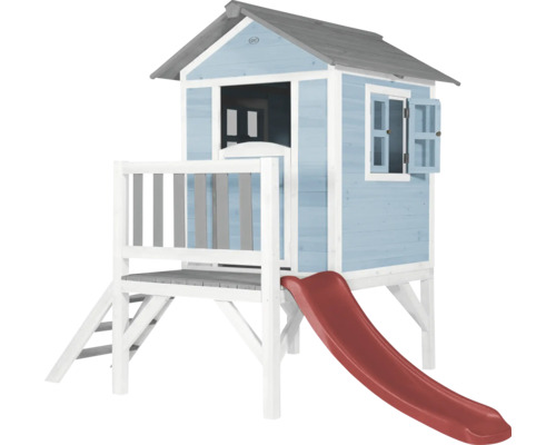 Cabane de jeu en bois avec toboggan pour le jardin
