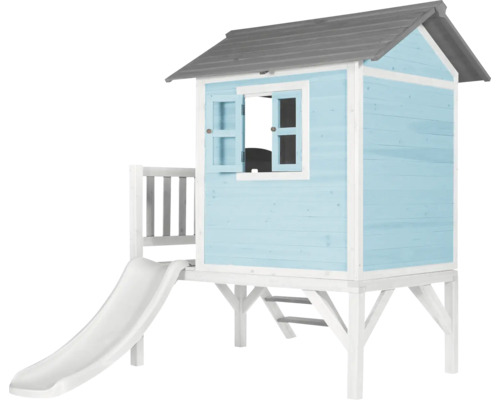 Cabane de jeux en bois avec toboggan pour le jardin