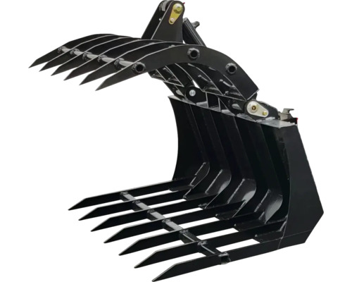 Godet grappin laqué noir pour tracteurs