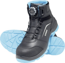S3 Sicherheitsstiefel Uvex BOA Drehverschluss schwarz Gr. 44