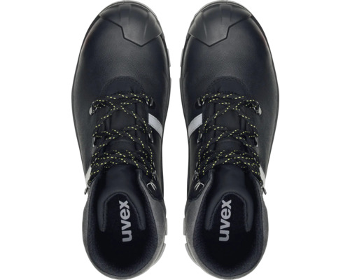 Paire de chaussures de sécurité Uvex avec lacets vue de dessus