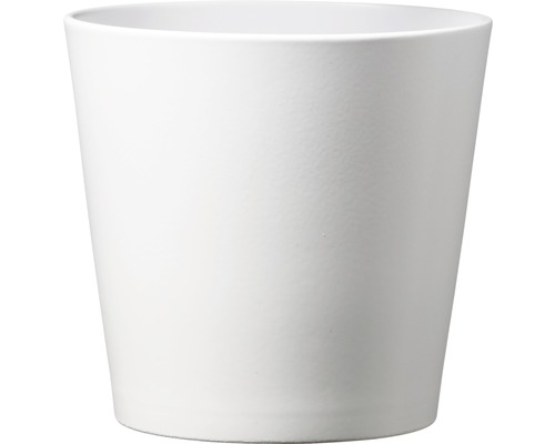 Cache-pot Dallas Esprit Ø 12 cm h 9 cm céramique blanc