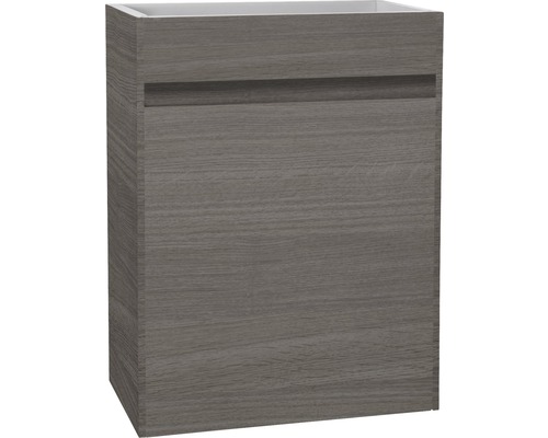 Waschtischunterschrank Differnz HURA L BxHxT 39,5 x 52 cm x 21,5 cm Frontfarbe eiche grau