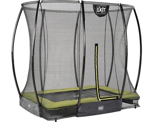 Trampoline de jardin rectangulaire avec filet de sécurité