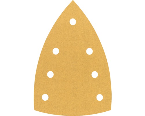 Papier abrasif pour ponceuse delta avec trous pour l''extraction de la poussière
