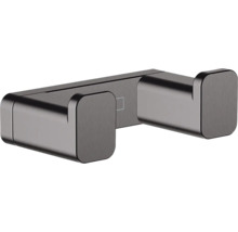 Handtuchhaken hansgrohe AddStoris 2-fach Brushed Black Chrom gebürstet 41755340
