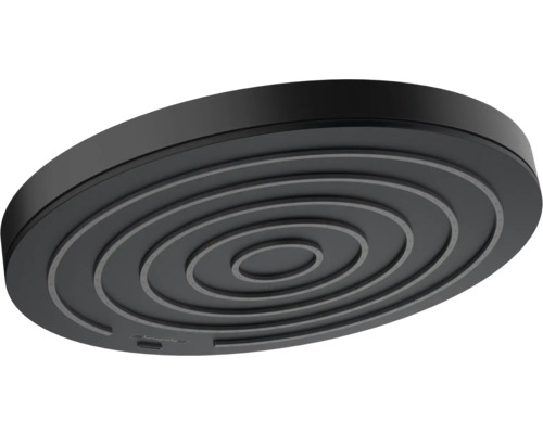 Pommeau de douche hansgrohe Pulsify S 260 1jet eco Ø 260 mm noir mat 24141670 Pomme de douche de tête ronde pour douche