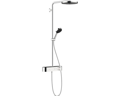 Duschsäule inkl. Thermostat hansgrohe Pulsify S 260 1jet mit ShowerTablet Select 400 chrom/grau 24220000