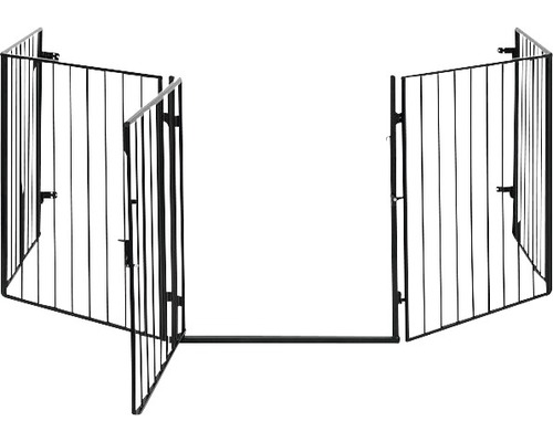 Barrière de sécurité de porte réglable en métal