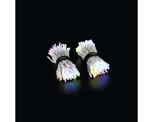 Deux guirlandes lumineuses LED regroupées