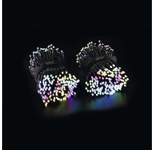 Deux guirlandes lumineuses multicolores, enroulées