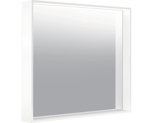 Miroir de salle de bains à LED KEUCO X-Line 80x70 cm blanc IP 24 Armoire de toilette carrée avec éclairage