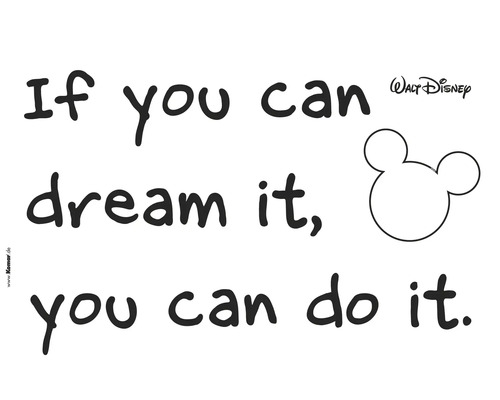 Sticker mural Disney Edition 4 You can do it 50 x 70 cm