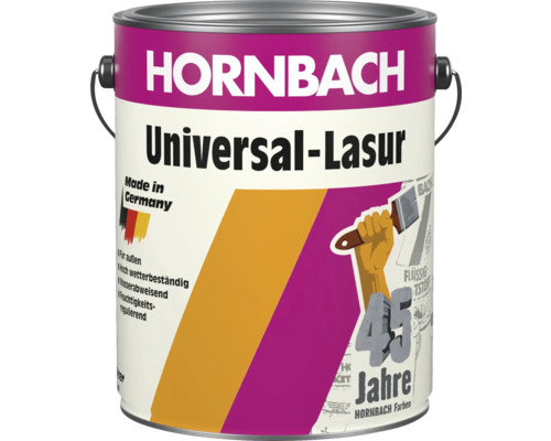Lasure pour bois universelle 45 ans HORNBACH teck 4,5 l Lasure pour bois universelle 45 ans HORNBACH teck 4,5 l