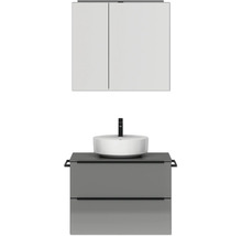 Badezimmermöbel Set mit Waschtisch, Waschbecken und Spiegelschrank